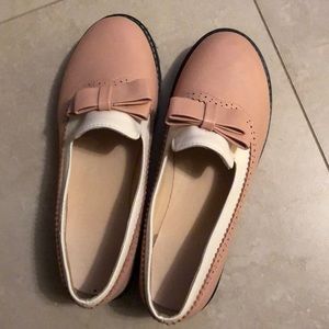 Light pink saddle shoes